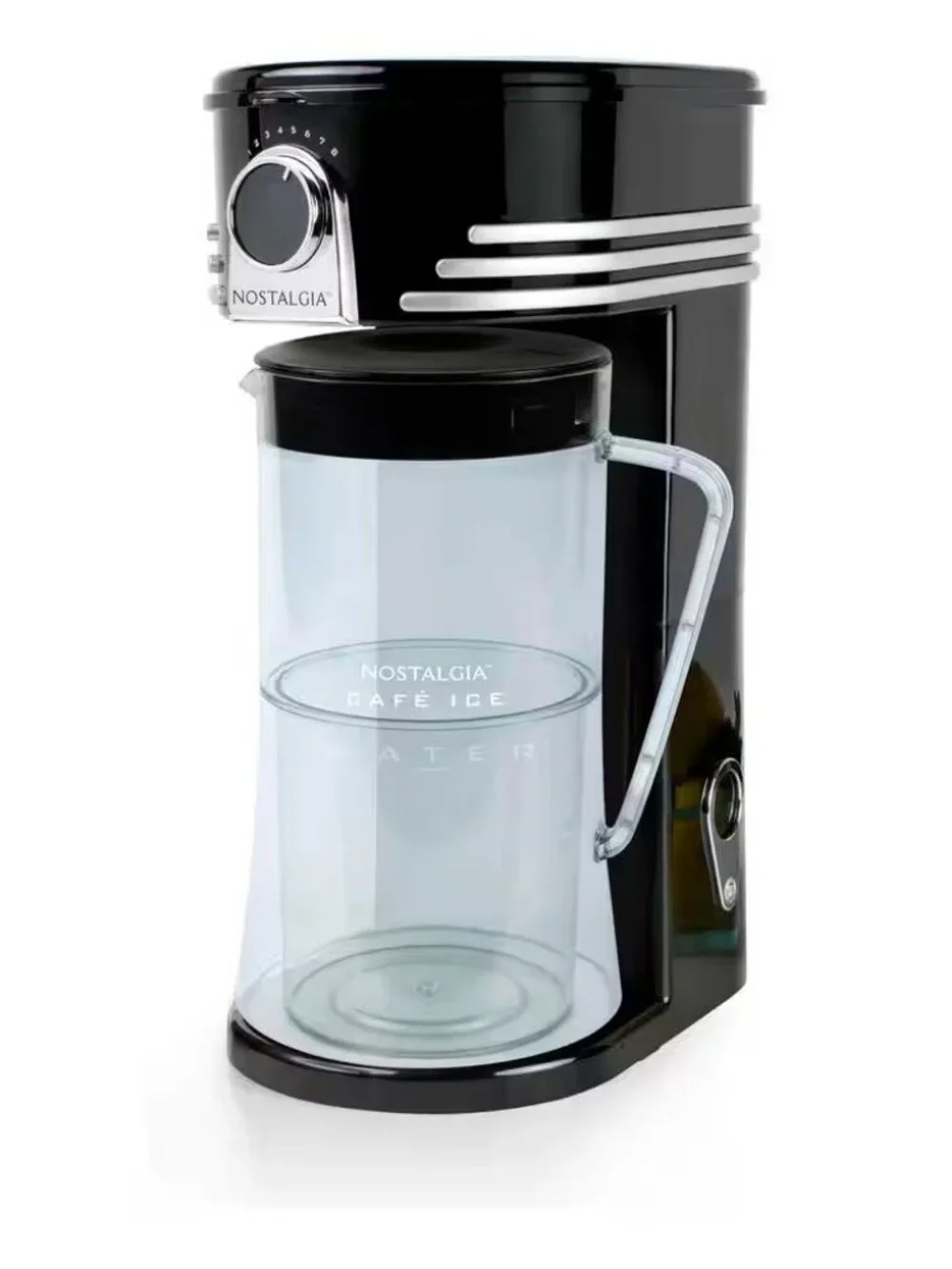3 qt. 12-Cup White Stainless Steel Cafe' Ice Ice — 3 qt iced coffee and tea brew